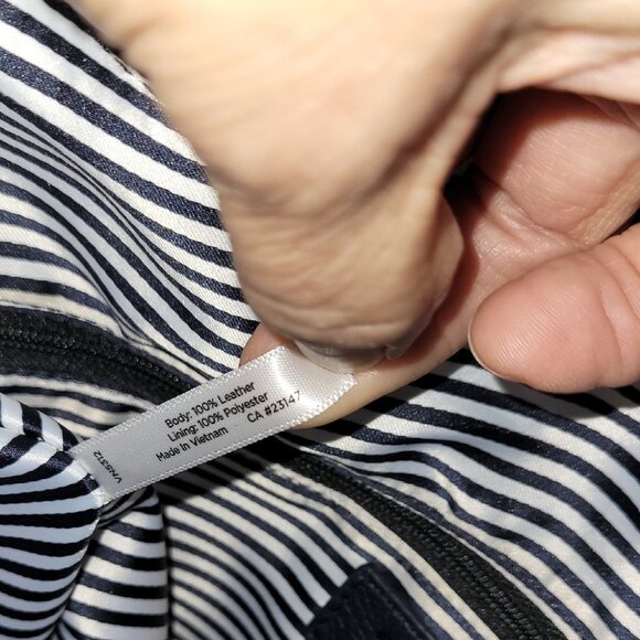 Talbots Soft Pebbled Black Leather Hobo Bag With Buckle - Picture 11 of 14